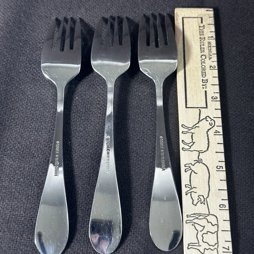 Towle‎ BOSTON ANTIQUE 18-10 Stainless Salad Fork (China) Set Of 3
